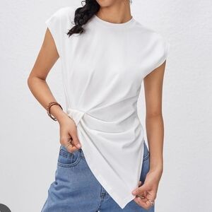Cider Asymmetrical Hem Top